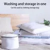 Sac à linge 10pcs Machine à laver en polyester portable pour délicates sac en maille Dormier avec lingerie à fermeture éclair pratique
