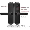 Управление Smart Door Lock Wi -Fi Bluetooth Электронный цифровой замок отпечатков пальцев водонепроницаемый с Alexa Google Home Ttlock App 18m