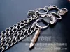 Hip hop punk horns skull metal casual wild pants chain wallet chain key chain mens waist chain DR02 240416