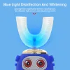Heads Smart 360 degress U sonic électrique brosse à dents enfants en silicone en silicone ultrasonore Brosse