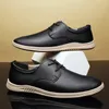 Casual Shoes Italian Brand Men's Sports Anti Slip Wear-resistant Soles Leather Low Top Free Delivery