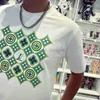 Topp-t-shirts Europeiska och amerikanska designer tryckt Top T-shirt högkvalitativ bomull Comle Corte Sleeve Luxury Hip Hop Street Clothing T-shirt