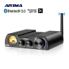 Amplifier AIYIMA A08 Pro TPA3255 Bluetooth 5.0 Power Amplifier 300Wx2 VU Meter Amplify Stereo Audio Amplifier Speaker Home Amplificador