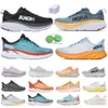 Hokah One Bondi Clifton 8 Chaussures de course Hokahs Sneaker Cool Gris Triple noir blanc orange Amber jaune Gobelin Blue Red Femmes Outdoor Trainer