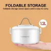 Multicookers 1.2L Foldbar Electric Cooking Pot Multicooker Mini Portable Electric Cooker Split Type Hotpot Travel Electric Suftet 220V