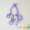 Keychains 1Pcs Fashion Color Sunflower Car Key Rings Headset Case Decorations Accessories Bag Pendant