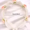 Accessoires de cheveux Oaoleer Sweet Bride Pearls Flower Bandons pour les filles Brides Dromme de fumée Bride Breft Hoop Kids Headwear Wedding