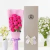 Fleurs de savon Fleurs décoratives rose artisanale Creative Design Valentin Day Gift 11pcs Simulation préservée Fleur Bouquet Boîte de mariage Décoration de la fête de mariage