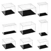 Ornament Acrylic Display Case Box Showcase Clear Counter Box Dammtät lagring Box Protection Cube Collectibles Model Toy Show Box