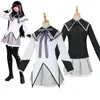 애니메이션 의상 마법의 소녀 Puella Magi Madoka Magica Homura Akemi Kaname Madoka Cosplay Mahou Shoujo Full Set Y240422를위한 유니폼과 싸우고 있습니다.