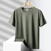 Snabb torr sport mode t shirt mens korta ärmar sommar avslappnad svart grön överdimensionera 6xl 7xl topp tees gym tshirt kläder 240412