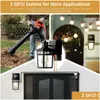 Solar Wall Lights 2-Pack Outdoor Porch With Motion Sensor Dusk To Dawn Feature Waterproof Lanterns For Front Door Exterior Lighting Dhm0Q