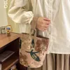 Canva Bucket Bag Prezent Carto Rabbit Print Bag torebka torebki o dużej pojemności torby cylindra x57o#
