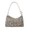 Totes Kobiety Vintage etniczno -flower torebka z dostosowanym paskiem zapinanym na zamek koreański mody crosser crossbody dame torebka