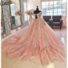 صورة حقيقية قبالة كرات الكتف ثوب Quinceanera فستان مصنوع يدويًا زهور مصاصة على القمح الحلو 16 فستان Vestidos de 15 Anos