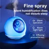 Humidifiers Portable astronaut sticker humidifier with LED lights and aromatic diffuser - USB powered for cleaning and hydrating air Y240422