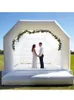 Commercial White Inflatables Bounce House Wedding Bouncer Trampoline Bouncy Castle Jumper Tent For Kids Adults Lawn Party