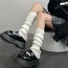 Kadınlar SOCKS Kadınlar Uzun Sonbahar Kış Örme Taytlar Gotik Harajuku Tarz Tatlılar Boot manşetleri Bacaklar Kapaklar