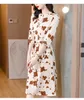 Casual Dresses Summer High End Elegant Silk Printed Dress for Women 2024 Fashion 3/4 Sleeve Loose Fit Party Vestidos