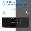 Radio Lefon L288 AM FM Bluetooth Radio Receiver Digital Portable Speaker Stereo MP3 Player with TF USB AUX Handsfree Call Lock Button