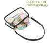 Bolso de hombro transparente Bolsas cruzadas de bolso de cuerpo cruzado Aprobado y engrosado bolso transparente adecuado para trajes CCERT y evento deportivo U8JK#