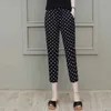 Женские штаны Capris 2023 Летовая новая модная тенденция классические полосы и точки женские брюки