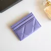 Luxury Women's Leather and Card Men's Bag Fashion Classic Mini Bank Walls Cardholder's Small Ultra Thin Coin Purses Key Walletolder's