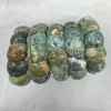 Fios Africanos de pedra turquesa de 191m*21mm Branquilha de joias de pedras preciosas naturais para homens para homens para presentes por atacado!