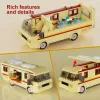 Blocks BuildMoc Cooking Lab RV Car Pinkman Building Blocks Set New Breaking Bad Walter White Van Vehicle Toy For Children Birthday Gift