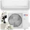 Condicionadores Cooper Hunter MIA Series, Mini Split Air Conditioner and Heater, 9.000 BTU, 115V, 21,5 Seer2, Sistema de inversor sem duto de montagem na parede