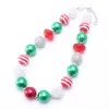 Necklaces MHS.SUN Fashion Christmas Style Kids Beads Necklace Festival Child Girls Bubblegum Necklace Jewelry For Gift