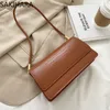 Borse in traversa vintage per donne fi designer coreano elegante tutte abbinano a colori solidi in pelle bolsas para mujeres 48ik#