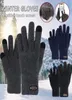 Fünf Finger Handschuhe Jaycosin Men039s 2021 Wintergestrickter erwachsener Fünfteltier -Bildschirm Verdickung warmes Radfahren Massive Männer Business4894425