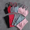 Chrleursure Fitness Yoga Set Women Sport Sport Push Up Bra Gym Anzug hoher Taille nahtlose Kleidung Outfits Shorts 12pcs weiblich 240415