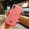 Модные мобильные корпусы кожаный клетчатый корпус бренд бренд Luxury Designer Mens Womens для iPhone 16 15 14 14plus 13 11 12 Pro Max Galaxy S24 S23 S22 Shockper Cover Cover