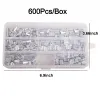 アクセサリーシャドック600pcs/boxホワイトオーバルアルミニウム釣りチューブ釣りワイヤーパイプクリンプスリーブコネクタフィッシングラインアクセサリー