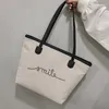 Einkaufstaschen Lächeln lustige gedruckte Tasche Arbeit Geschenk für Freunde Frauen Handtasche Strand Ladies Geldbörse Drop
