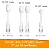 Heads SEAGO Children Electric Toothbrush LED Smart 2 Min Timer IPX7 Waterproof Fox Kid Tooth Brush With 4PCS Replacement Brush Heads