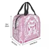 Bags Maneki Neko Insulated Lunch Bag for Women Portable Lucky Fortune Cat Thermal Cooler Bento Box Beach Camping Travel