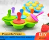 Multipurpose Popsicle Molds Summer Silicone 7hole Popsicl Colorful Diy Ice Cream Tray Creative Cake Dedicated Mold7790222