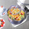 Mixers Commercial Rostless Steel Bowl 1500W kraftfull deg Mixer Hushåll Electric Food Mixer 7L Egg Cream Sallad Beater Cake Mixer