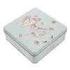 Storage Bottles Biscuit Tin Box Food Containers Lids Candy Holder Party Favors Sweets Jars Tinplate Sugar Case Cookie