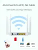 라우터 잠금 해제 된 3G 4G LTE 셀룰러 WiFi 라우터 하우징 모바일 핫스팟 2.4GHz LAN 포트 인터넷 WiFi 4G 라우터