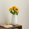 Vazen voor bloemen Home Decoratie Accessoires Esthetische kamer Decor Simple White Ceramic Vase Floral Applique Wedding