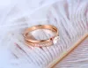 Bandes Jeemango Sparkling Design Titanium en acier inoxydable anneau de mariage rose or couleur mosaïque CZ Crystal Party Ring pour femmes JR19155