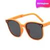 Crianças elegantes óculos de sol dobráveis infantils de sol dos meninos meninos meninas UV400 Tons quadrados Eyewear 240419