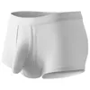 Underbyxor Big Convex Bulge Enhancing Pouch Sexig underkläder Män Bomull Boxer Shorts Separera manlig underkläder Cheeky Panties Ball