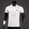 2024 Polos da uomo Summer Golf Shirts Men Casual Polo Shirts Short Short Summer traspirante veloce J Lindeberg Golf Wear Sports Thirt