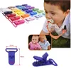 48pcs ecofriendly in plastica baby clips clipsish mix Colors Dummy Soother babspente clip trasparente 25mm 240412