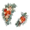 Fiori decorativi 2 pezzi artificiale arco di nozze artificiale decorazione floreale